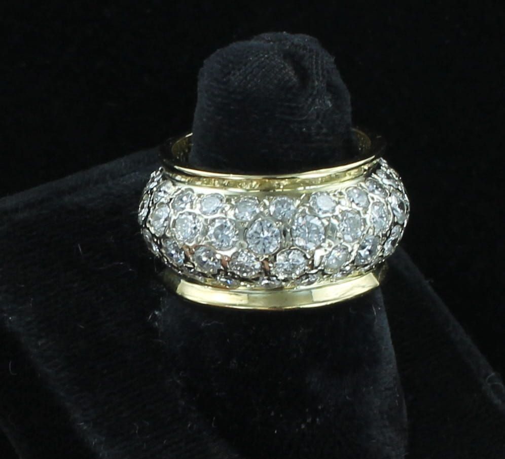 14KT/T 5.80 CT TW DIAMOND ETERNITY BAND, SZ 7.5