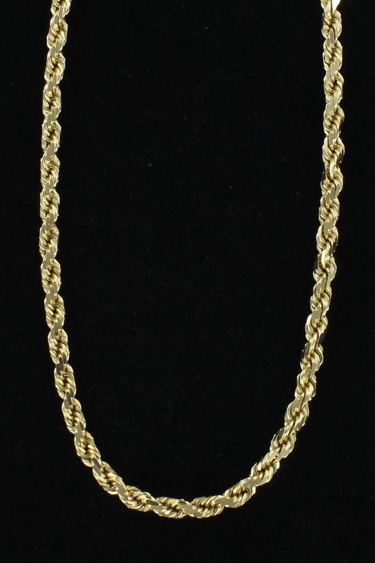 14KTY ROPE CHAIN, 18
