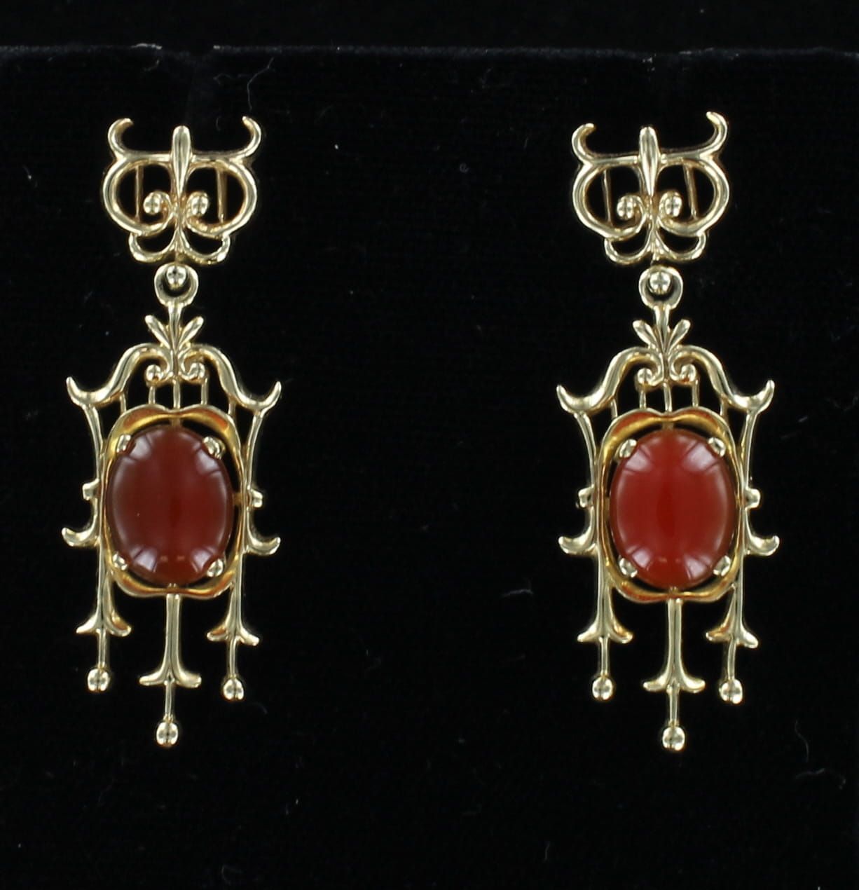14KTY CARNELIAN EARRINGS