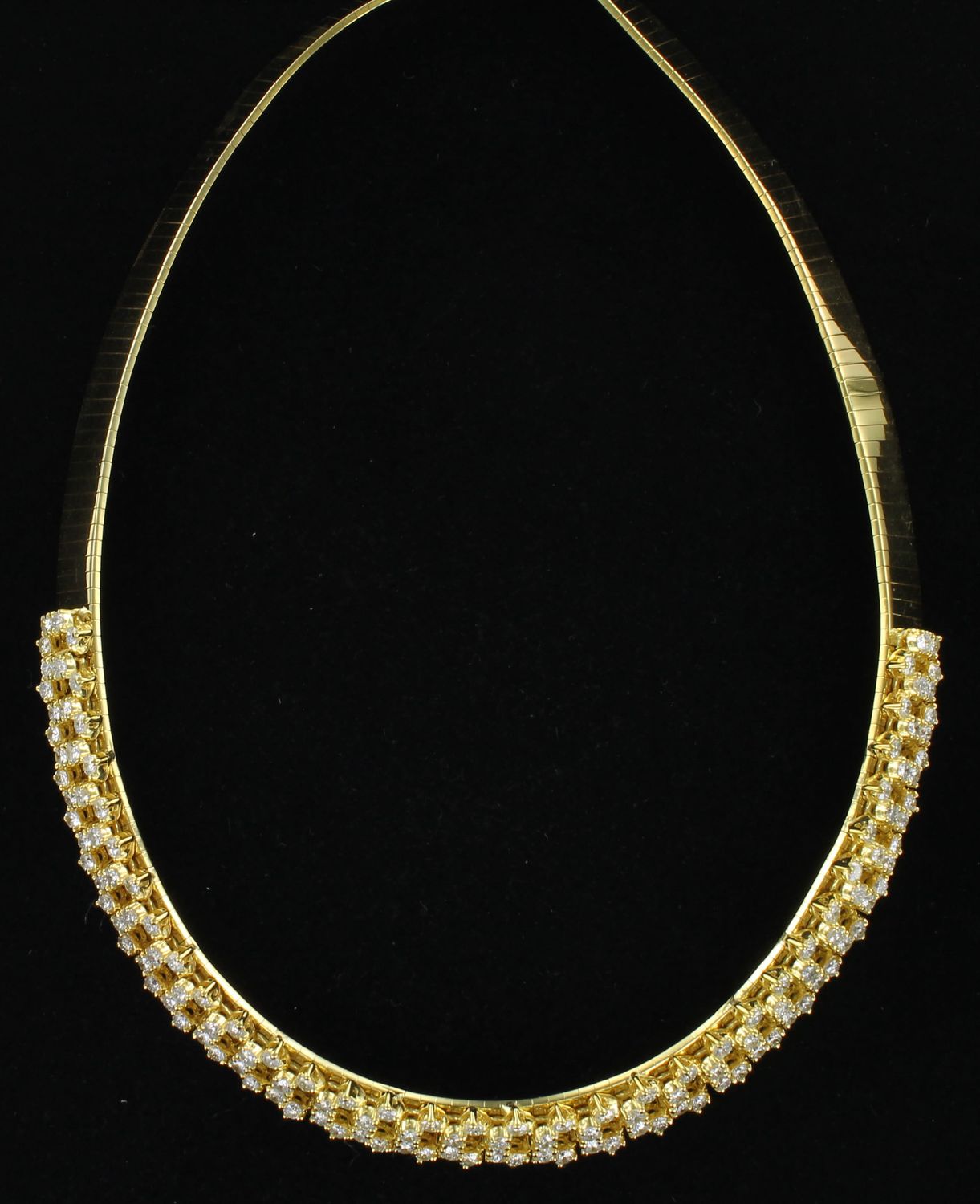 14KTY 13.0 CT TW ROUND BRILLIANT DIAMOND NECKLACE