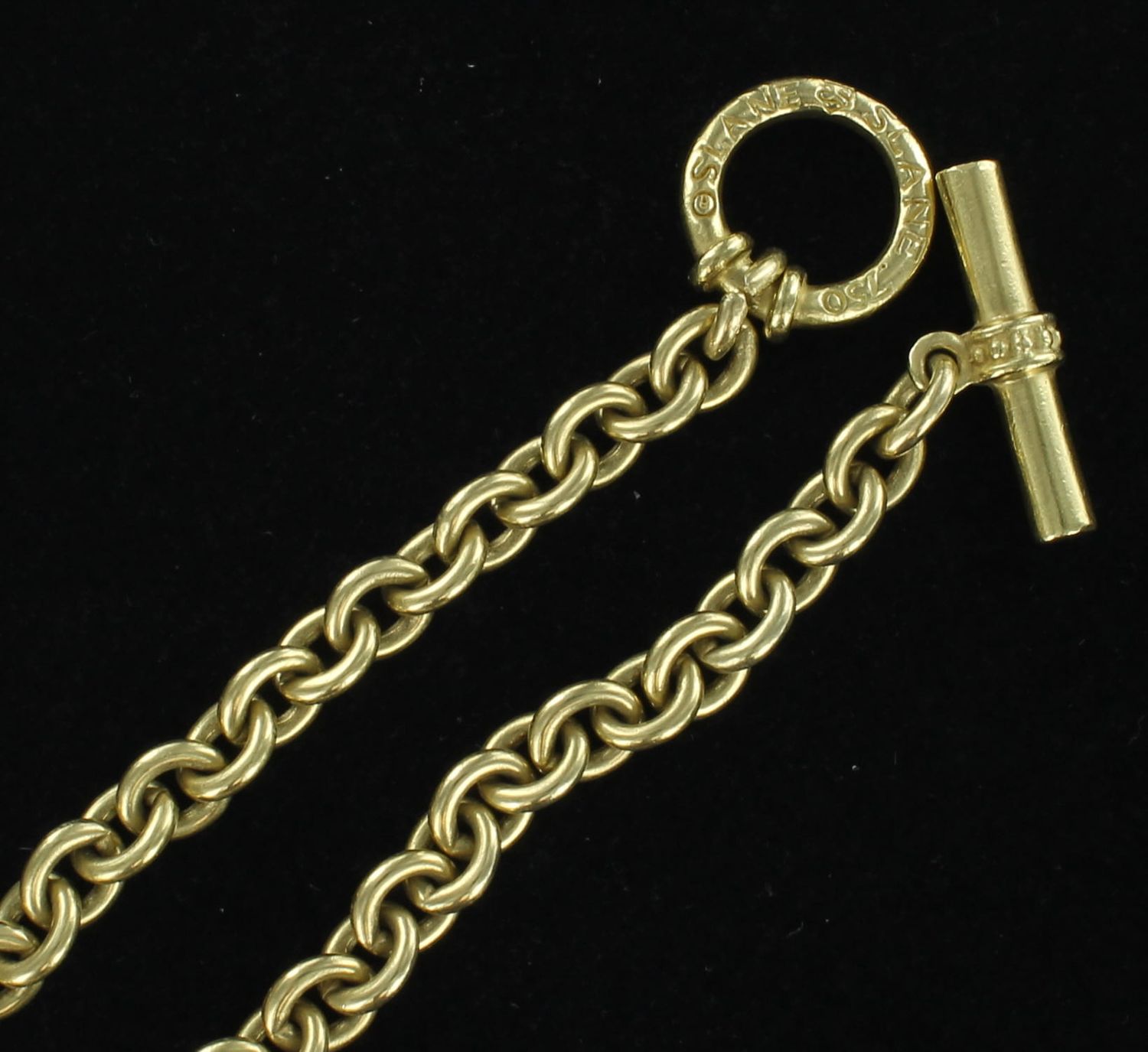 18KTY SLANE AND SLANE TOGGLE BRACELET