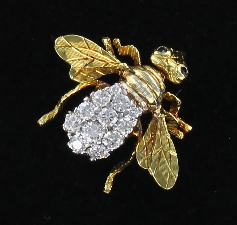 18KT/T 1.0 CT TW DIAMOND PIN