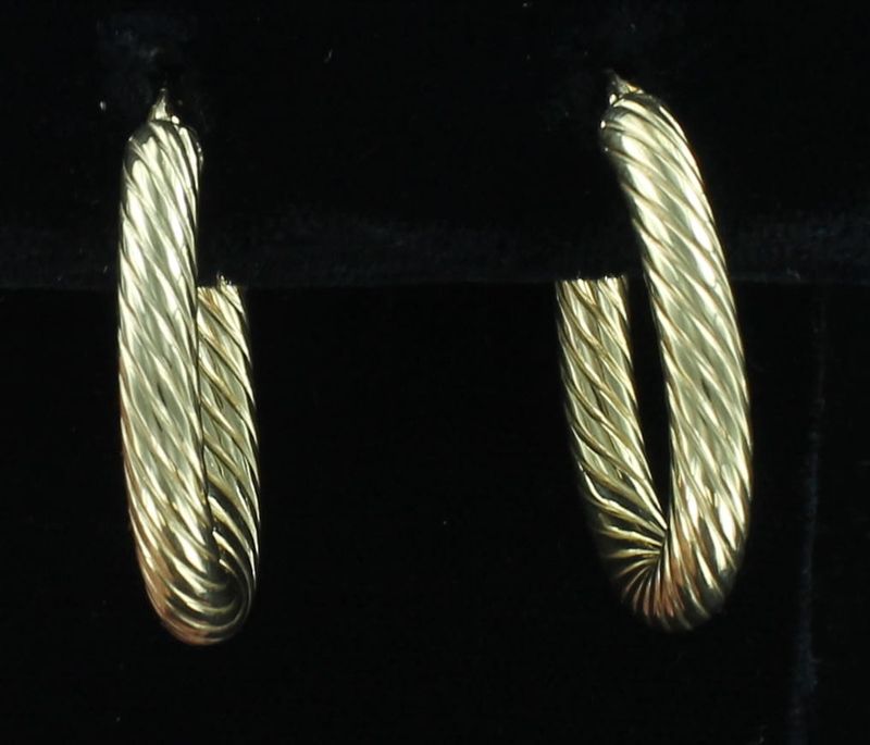 14KTY HOOP EARRINGS