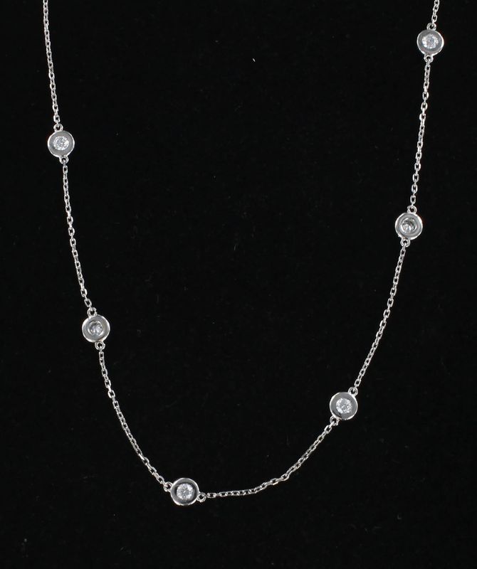 14KTW 1.0 CT TW ROUND DIAMOND BY THE YARD CHAIN