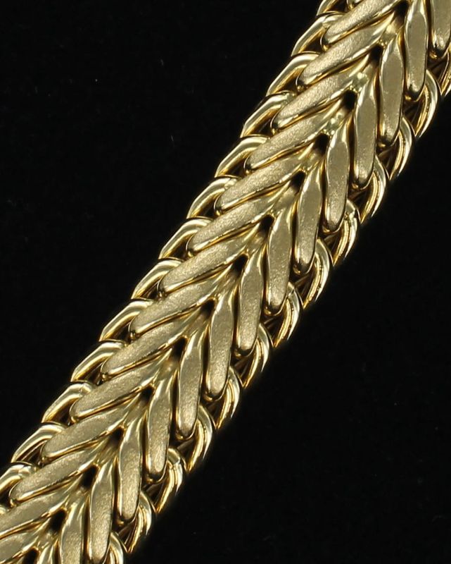 18KTY BRACELET, 65.4 GRAMS