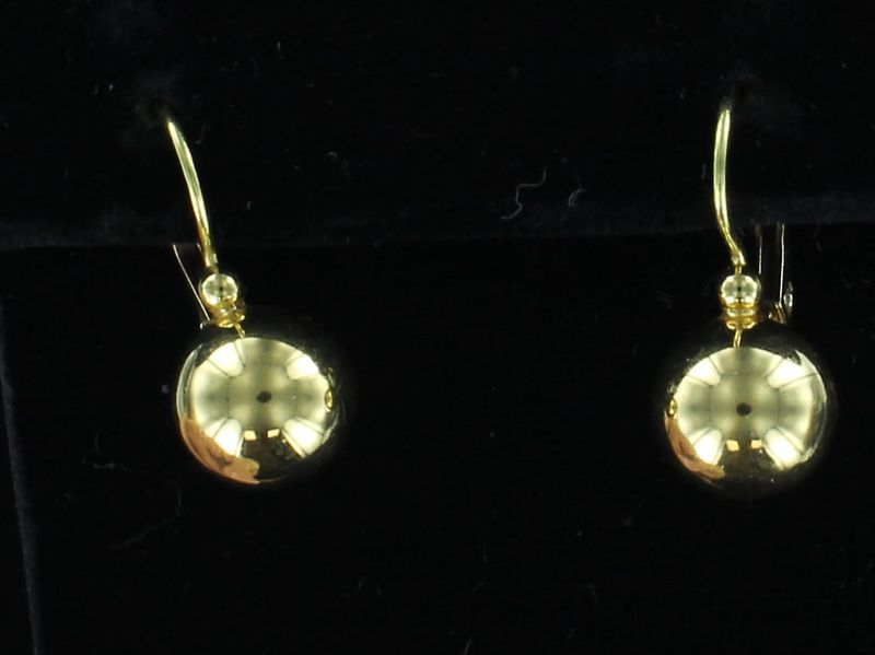 18KTY BALL EARRINGS