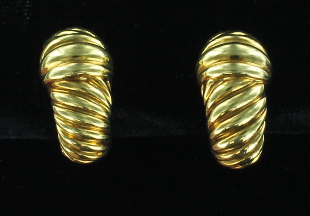 18KTY DAVID YURMAN EARRINGS