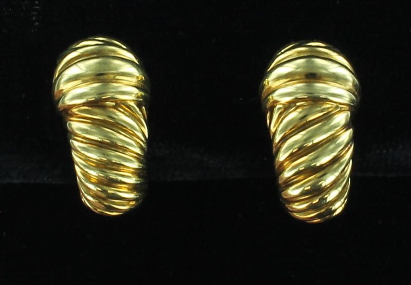 18KTY DAVID YURMAN EARRINGS