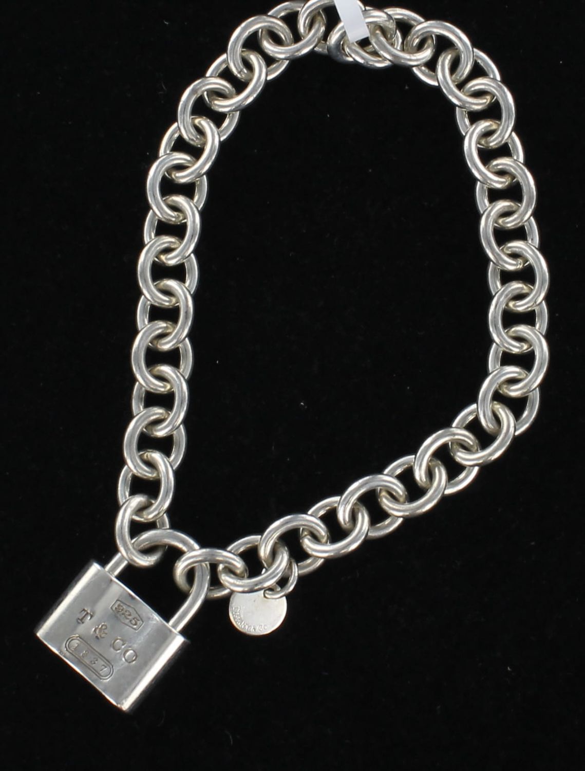 TIFFANY STERLING SILVER 1837 PADLOCK LOCK BRACELET