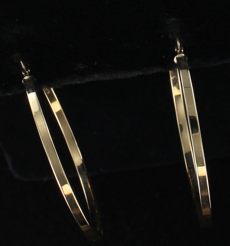 14KTY HOOP EARRINGS