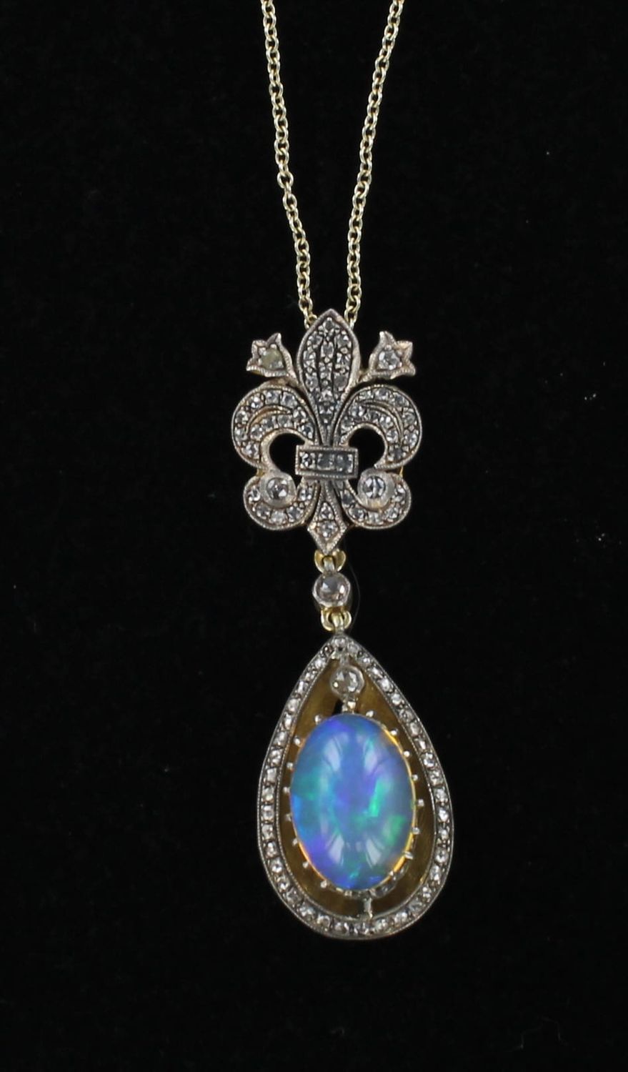 SILVER/14KTY OPAL PENDANT