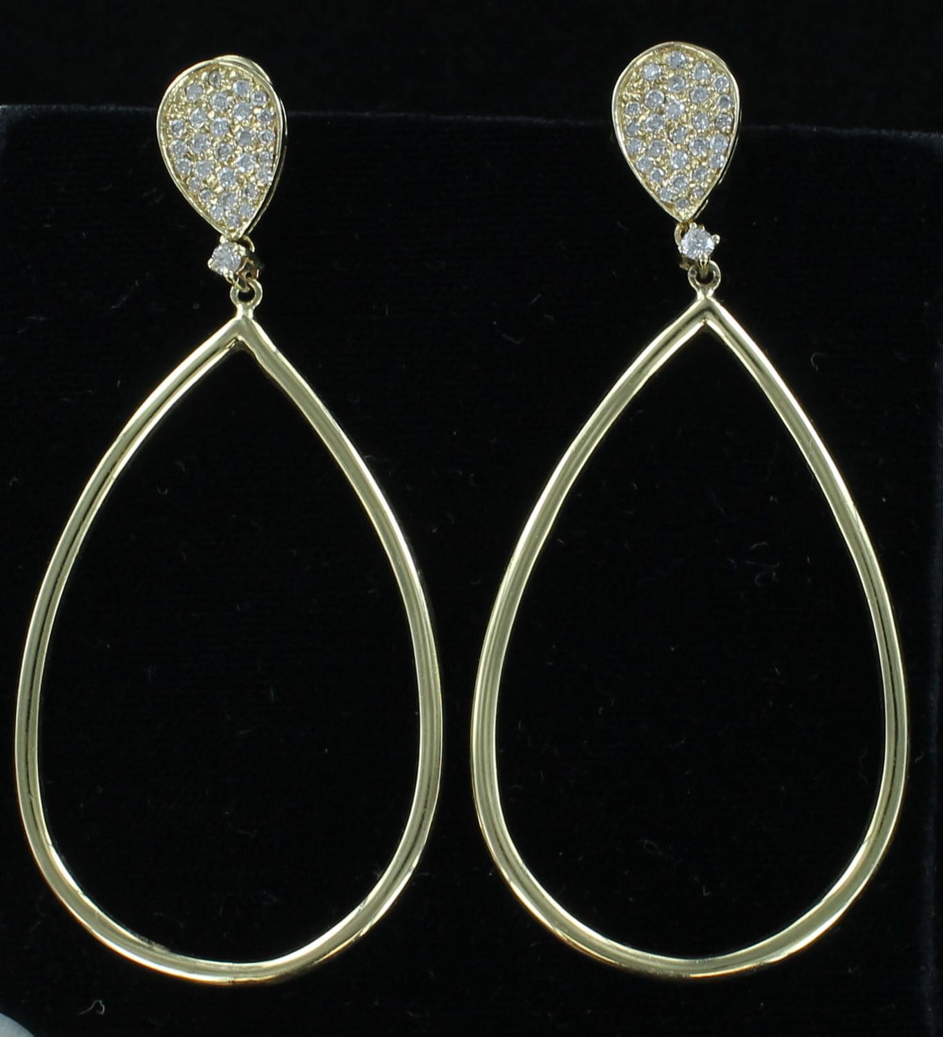 18KTY DIAMOND DANGLE EARRINGS