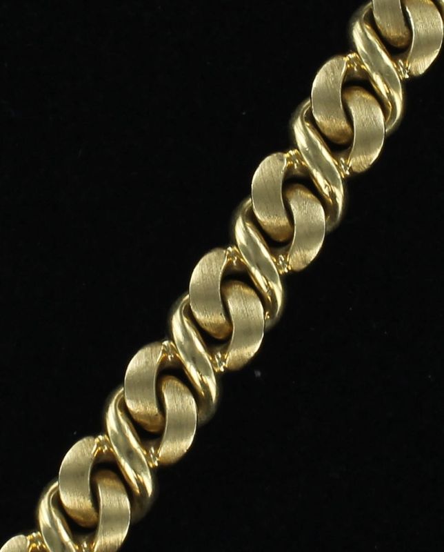 18KTY CURB LINK BRACELET