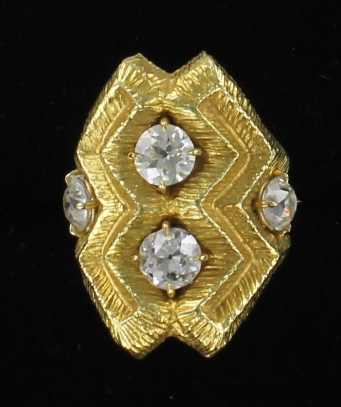 18KTY 3.5 CT TW GREEK RING