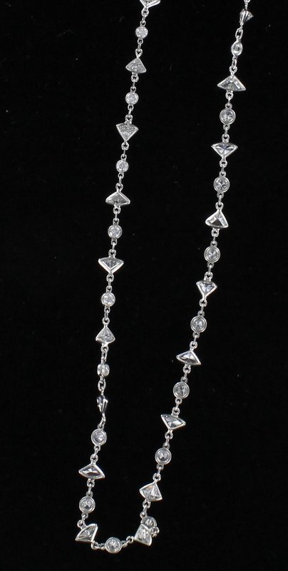 PLATINUM 6.0 CT TW DIAMOND CHAIN/NECKLACE PLATINUM 6.0 CT TW DIAMOND CHAIN/NECKLACE