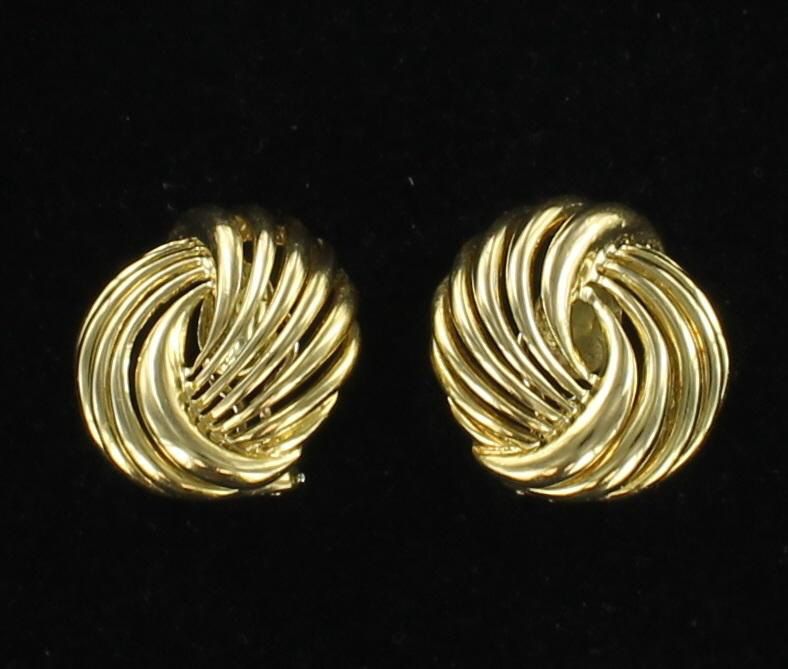 18KTY CLIP EARRINGS