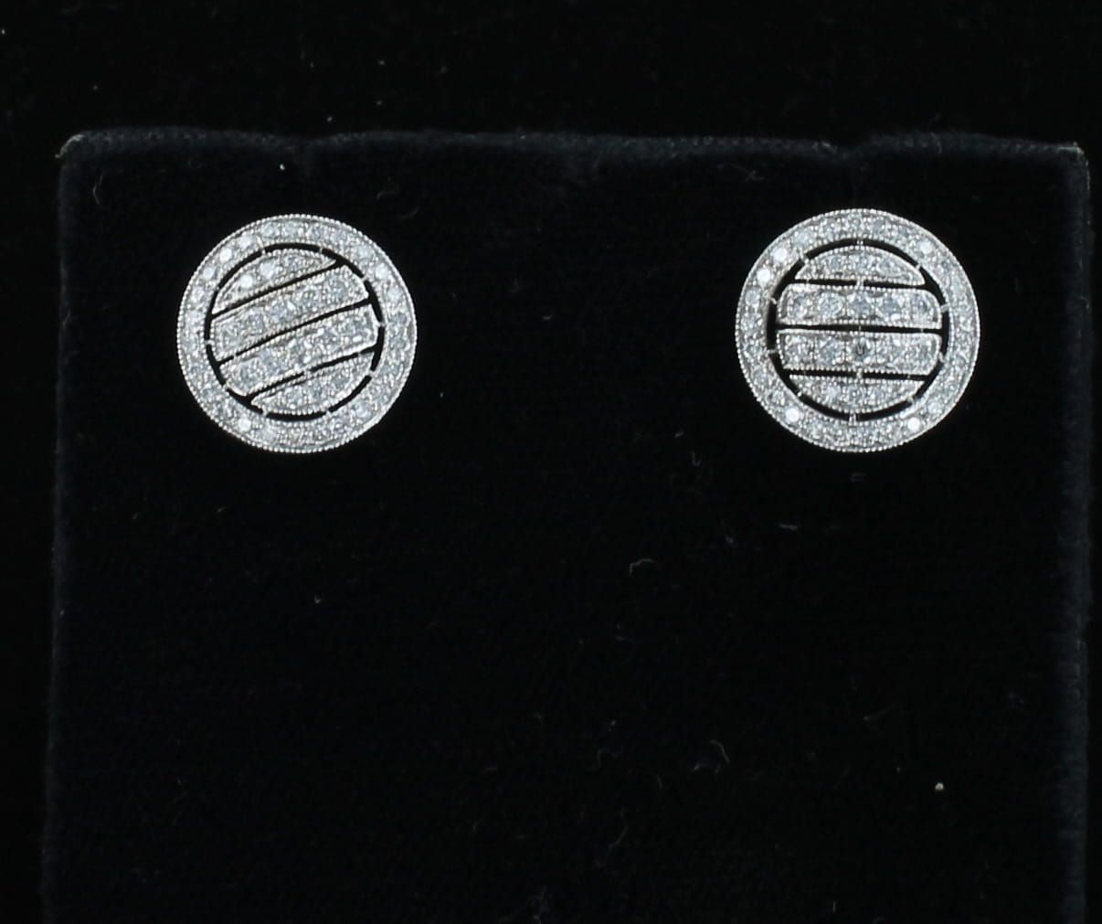 18KTW APX .80 CT TW DIAMOND EARRINGS