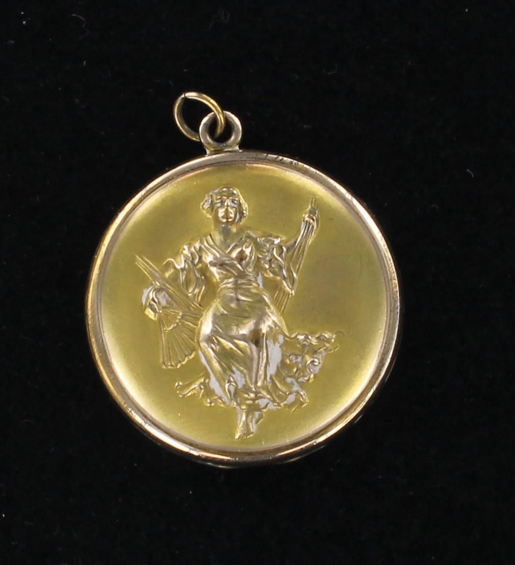 GOLD-FILLED GODDESS DEMETER (CERES)  LOCKET