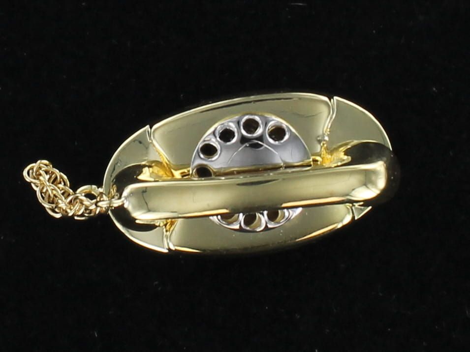 14KTY TELEPHONE CHARM
