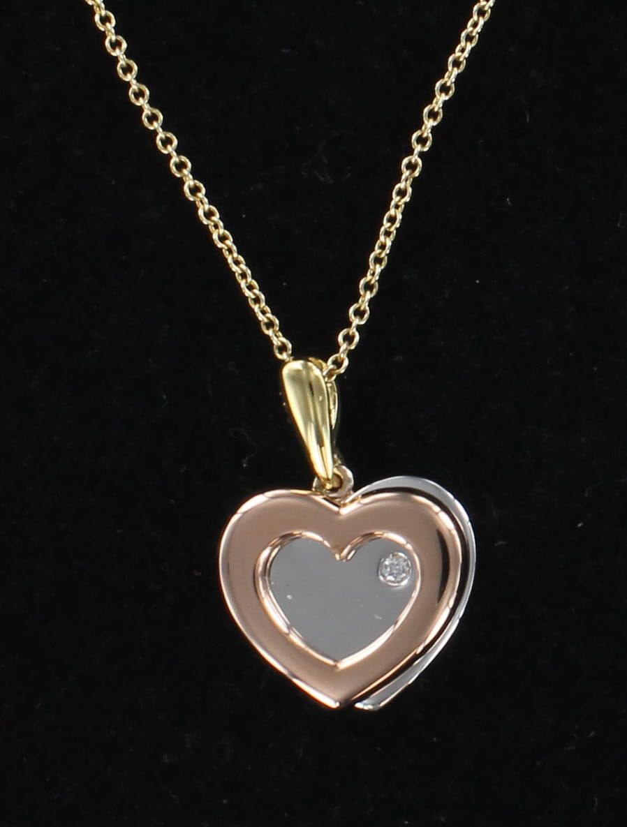 18KT CARTIER HEART PENDANT