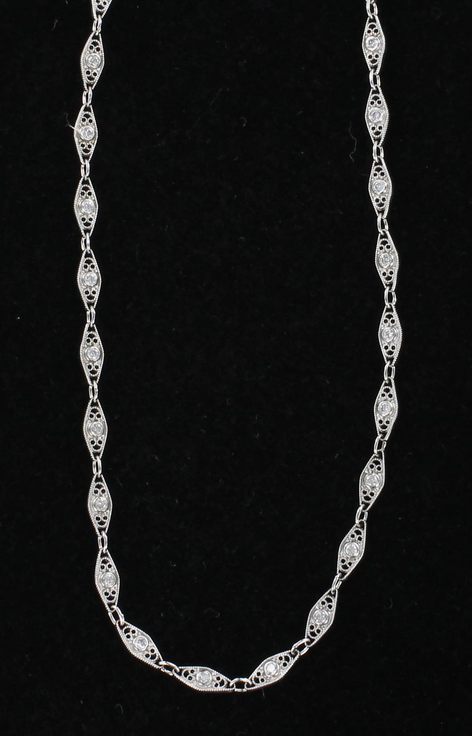PLATINUM .66 CT TW DIAMOND CHAIN
