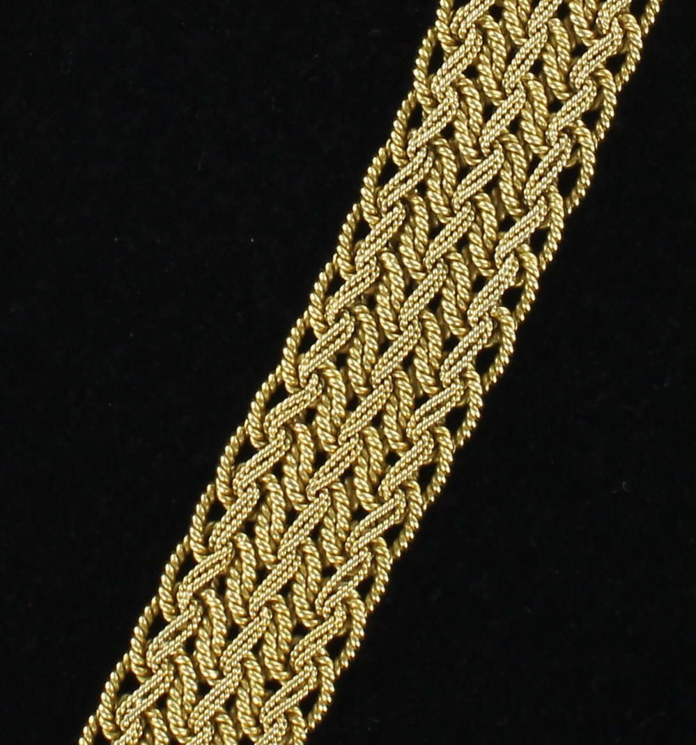 18KTY WOVEN BRACELET