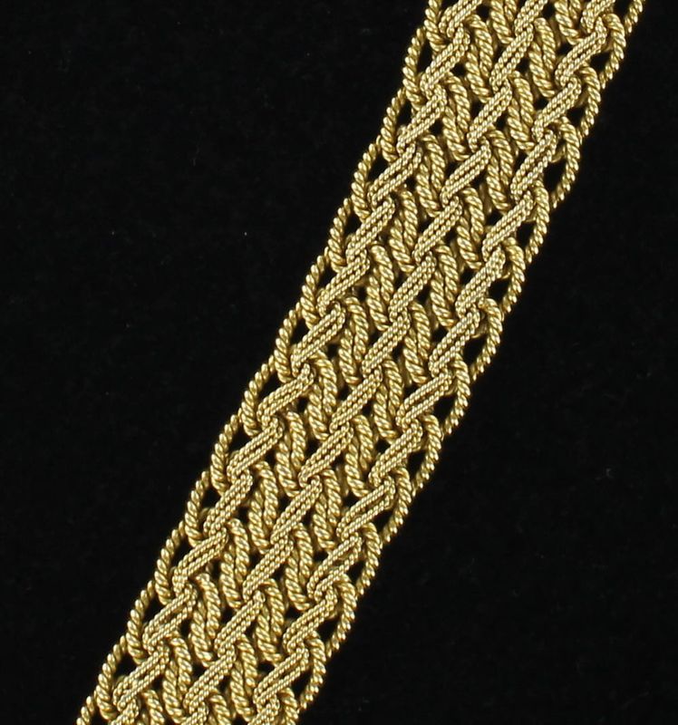 18KTY WOVEN BRACELET