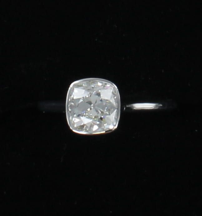 14KTW 2.15 CT OLD EUROPEAN CUT DIAMOND ENGAGEMENT RING