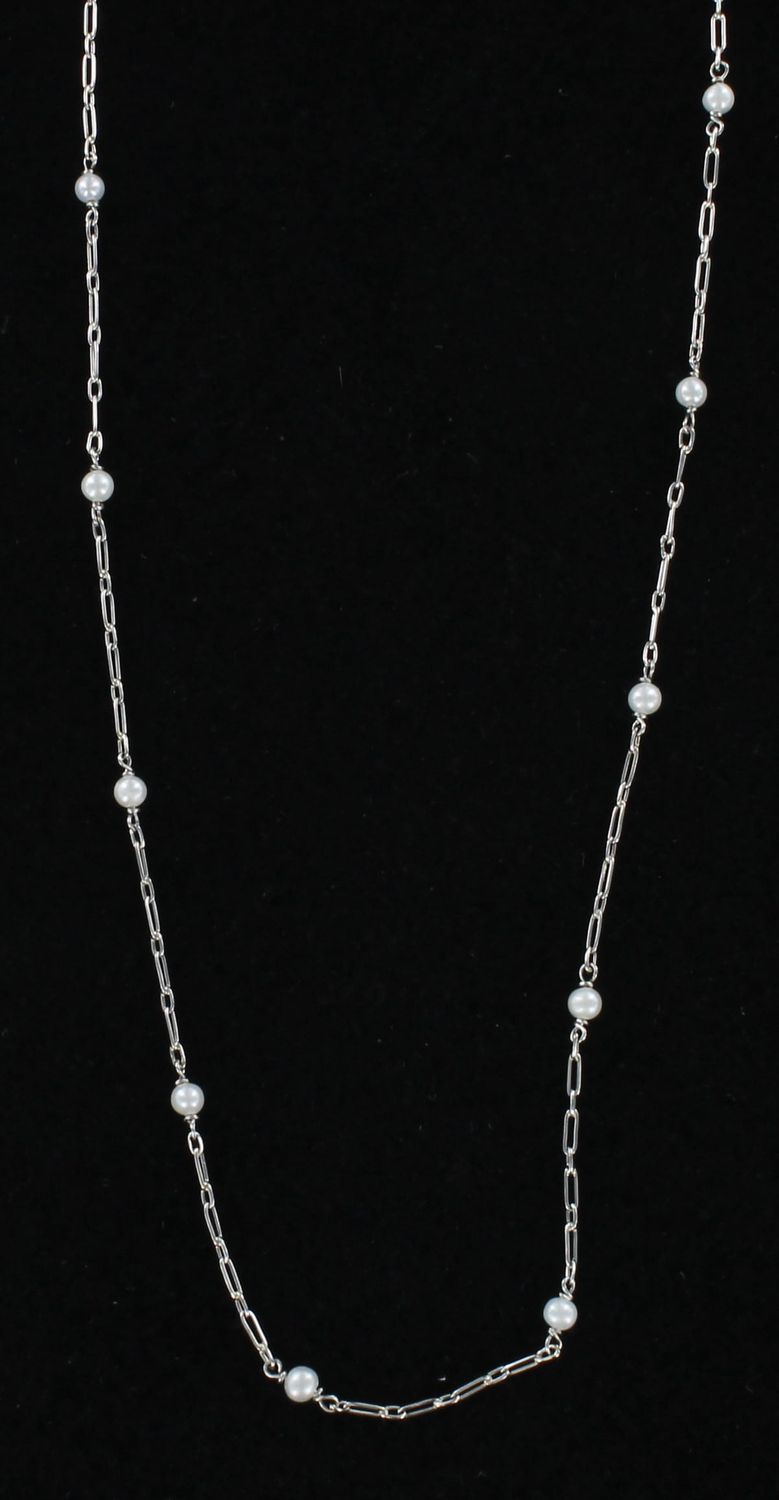 PLATINUM PEARL BY THE YARD CHAIN