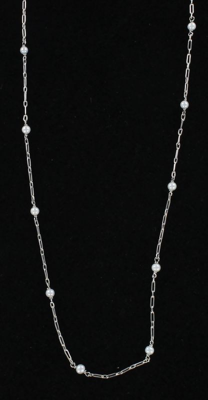 PLATINUM PEARL BY THE YARD CHAIN