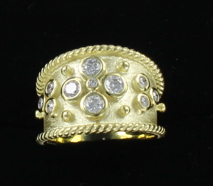 14KTY DIAMOND CIGAR BAND