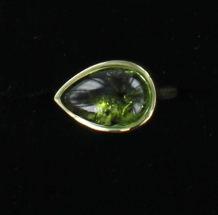 14KTY GREEN TOURMALINE RING