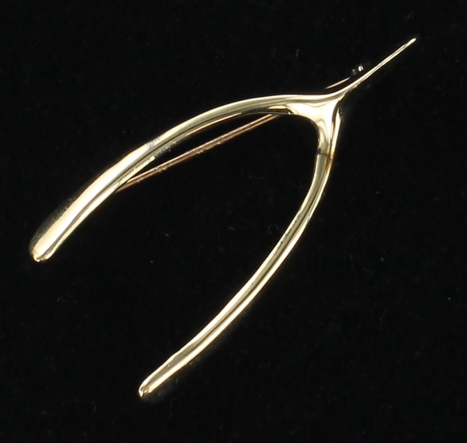 14KTY WISHBONE PIN