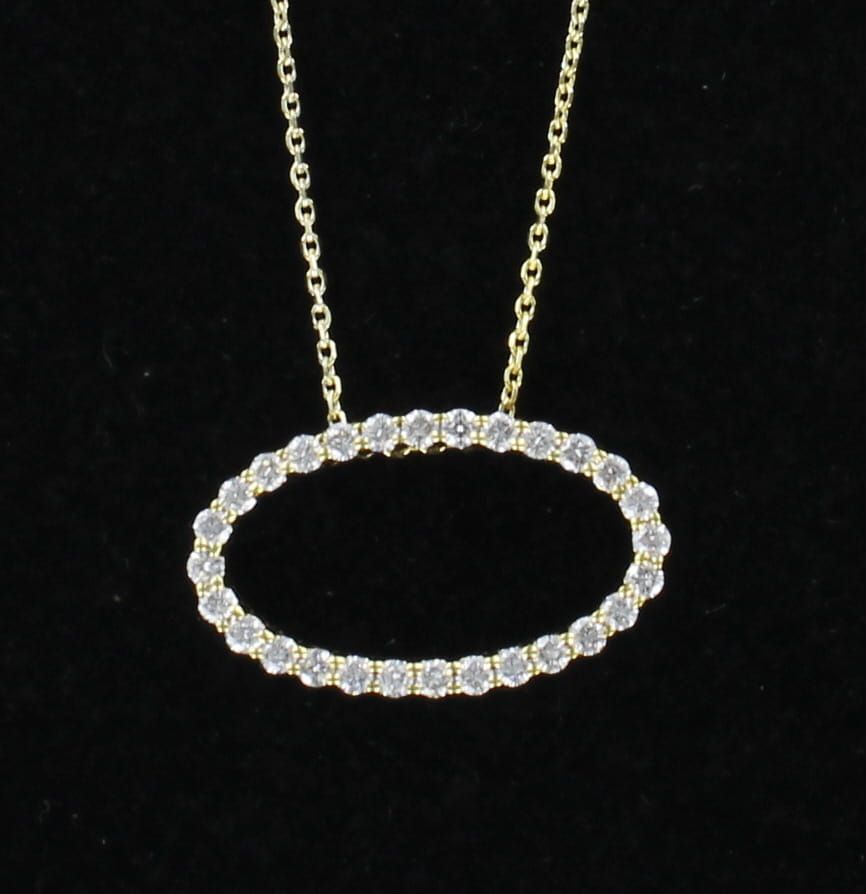 18KTY 1.25 CT TW DIAMOND PENDANT