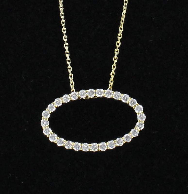 18KTY 1.25 CT TW DIAMOND PENDANT