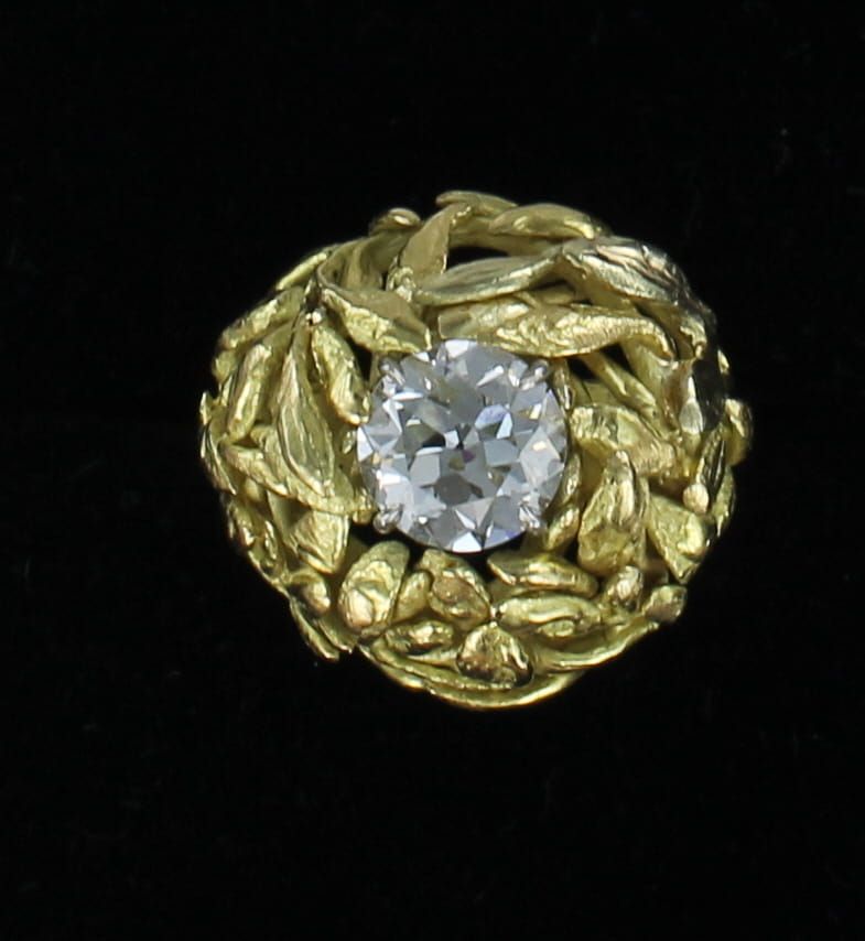 18KTY 2.40 CT OLD MINE CUT DIAMOND RING
