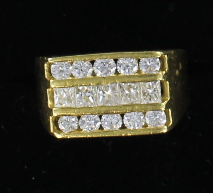 18KTY 3.50 CT TW MEN'S DIAMOND RING