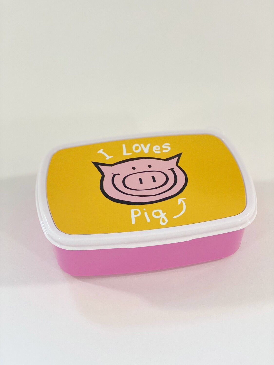 Pig's PINK Packed Lunch Box