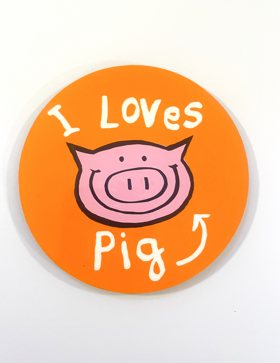 Pig's ORANGE coaster