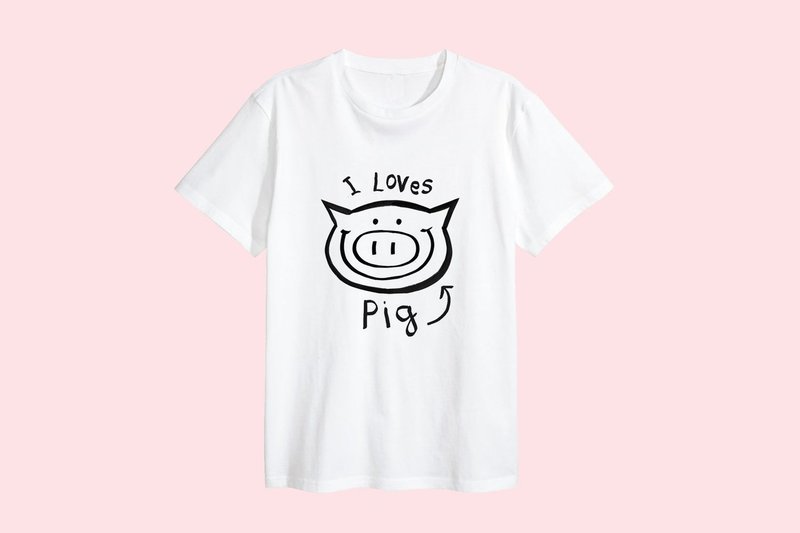Pig's Iron-on T-Shirt Transfer