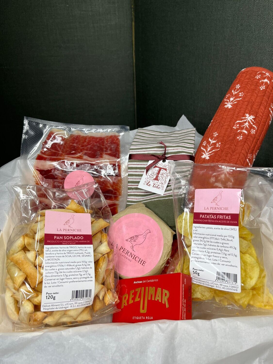 CAJA APERITIVO  CON INDIVIDUAL DE  TDTOTE