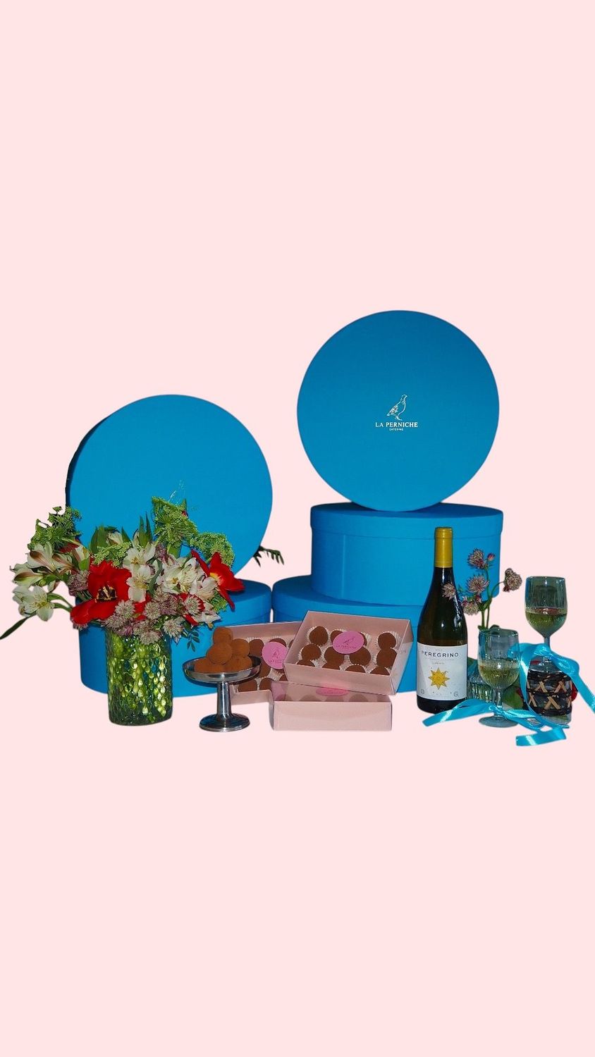 CAJA GOURMET DULCE Y FLORES