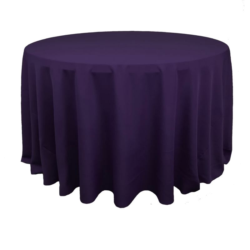 Eggplant Polyester Linens