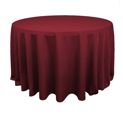 Apple Red Polyester Linens