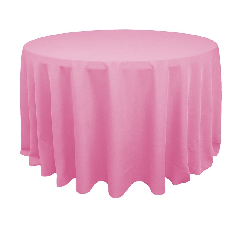 Light Pink Polyester Linens