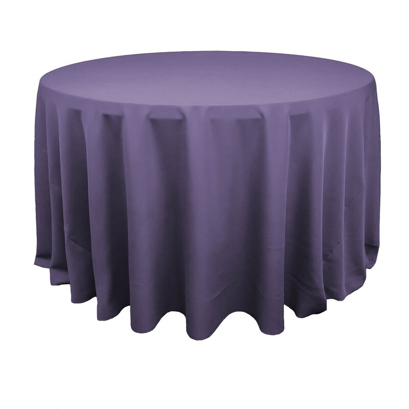 Dusty Purple Polyester Linens