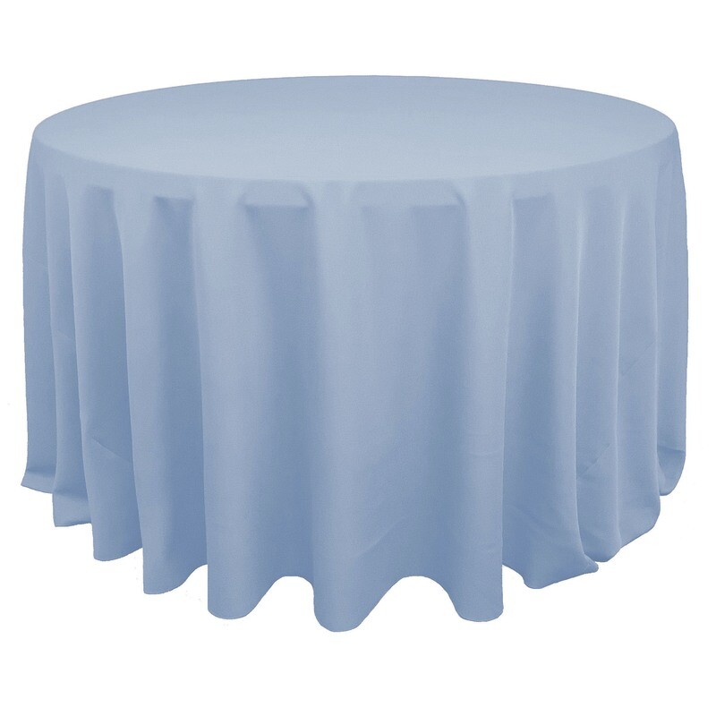 Light Blue Polyester Linens