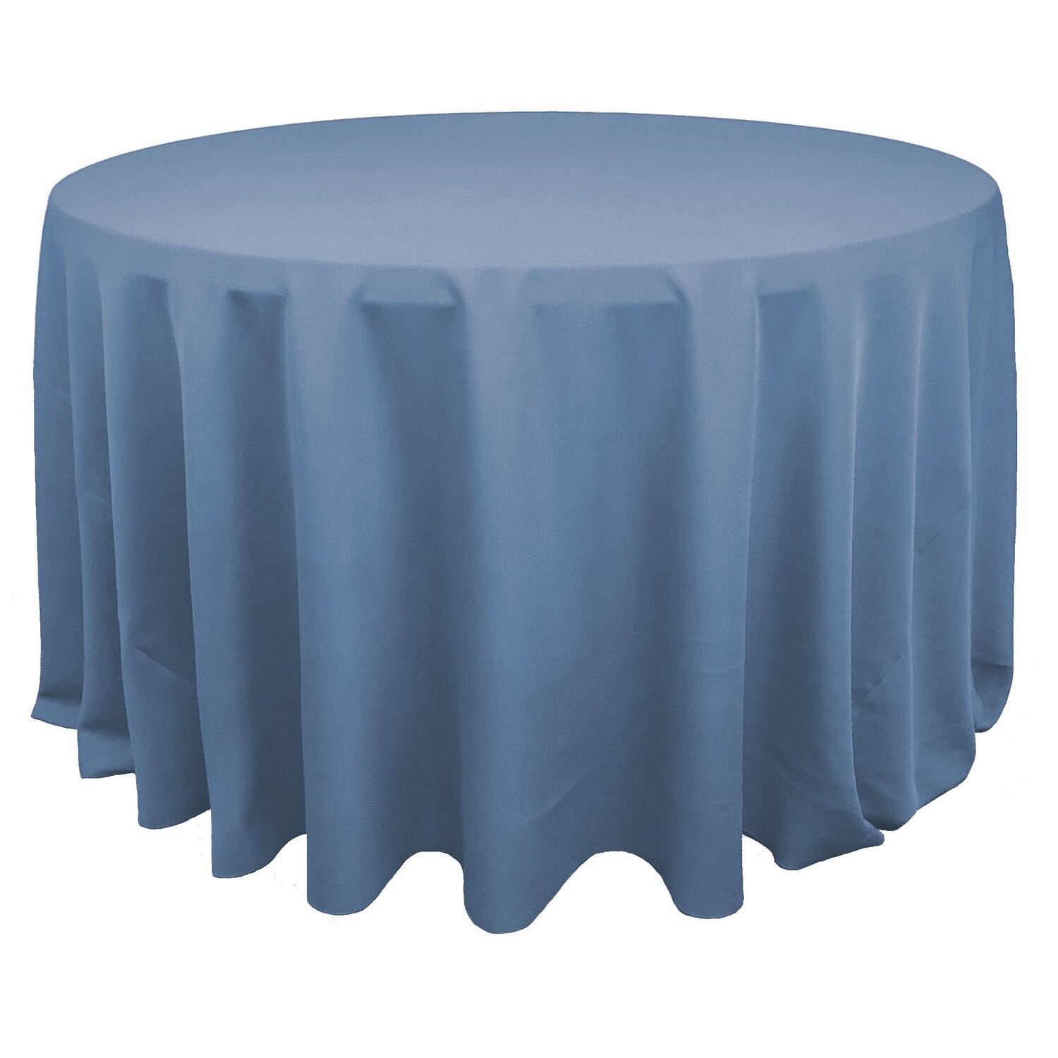 Dusty Blue Polyester Linens