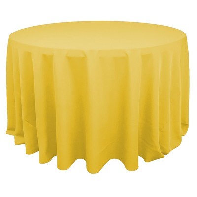 Canary Yellow Polyester Linens