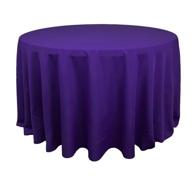 Royal Purple Polyester Linens